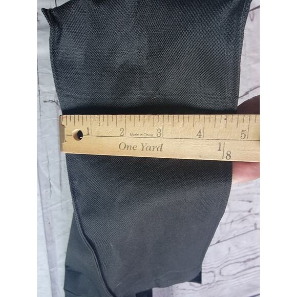 Embroidered Bermuda Black Tote Bag 14x14x4.5 Inches - Picture 6 of 8